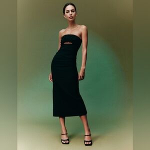 Zara cutout midi dress